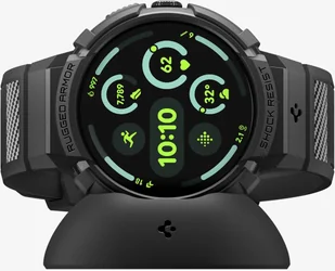 Spigen Rugged Armor, matte black - Google Pixel Watch 4 41mm - Akcesoria do smartwatchy - miniaturka - grafika 1
