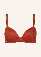 Biustonosze - Calvin Klein Biustonosz Usztywniany Sheer Marquisette rot - miniaturka - grafika 1