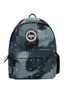 Plecaki - Hype Unisex dziecięcy czarny plecak moro z kropli deszczu, jeden rozmiar, Czarny, Rozmiar uniwersalny - miniaturka - grafika 1