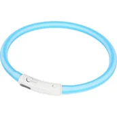 Odblaski i adresówki - AniOne Opaska odblaskowa z silikonu 2-kolorowa Niebieski S-M - miniaturka - grafika 1