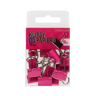 Klipsy do papieru Penmate Różowe 19 mm TT8321 - Pinezki - miniaturka - grafika 2