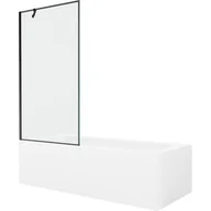 Wanny - Mexen Vega wanna prostokątna 150 x 70 cm z obudową i parawanem 1-skrzydłowym 90 cm, czarny wzór - miniaturka - grafika 1