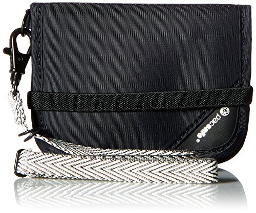 PACSAFE Portfel Rfidsafe V50 czarny/100, Czarny/100, Taille unique, Portfel