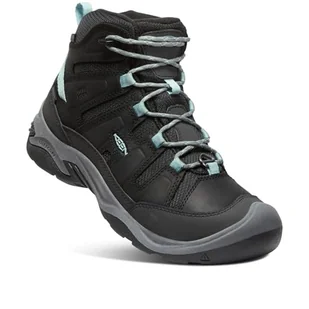 KEEN Damskie buty trekkingowe Circadia Mid Polar, czarne/Cloud Blue, 40 EU, Czarna Chmura Niebieski, 40.5 EU - Buty trekkingowe damskie - miniaturka - grafika 1
