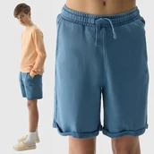 Spodenki męskie - 4F SPODENKI DRESOWE CHŁOPIĘCE DZIECIĘCE JUNIOR SS24 - miniaturka - grafika 1