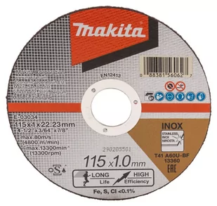 TARCZA DO METALU 115*1,0*22MM A60U - Tarcze do pił - miniaturka - grafika 1