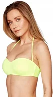 Stroje kąpielowe - GUESS GÓRA OD BIKINI ŻÓŁTA NEONOWA ODPIANANE RAMIĄCZKA S GXA - miniaturka - grafika 1