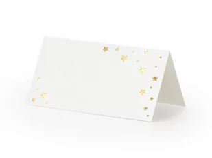 Party Deco Wizytówki na stół Gwiazdki - 9,5 x 5,5 cm - 10 szt. WS48-008 - Sylwester - miniaturka - grafika 1