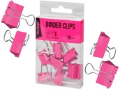 Spinacze i klipsy do papieru - Klipy biurowe Berlingo 19mm różowe opakowanie 10 sztuk - miniaturka - grafika 1