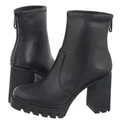 Botki damskie - Botki Heel Platform Zip Boot Mg Nappa Triple Black YW0YW01546 0GJ (CK559-a) Calvin Klein - miniaturka - grafika 1