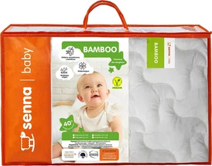 Komplet kołdra i poduszka Bamboo 100/135 cm - Kołdry i poduszki dla dzieci - miniaturka - grafika 4