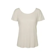 Bluzki damskie - Bluzka damska Vero Moda Maren SS Button Top luźna połyskująca-XS - miniaturka - grafika 1