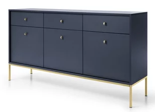 Komoda Mono Mksz154 Złoty / Granatowa - Komody - miniaturka - grafika 1