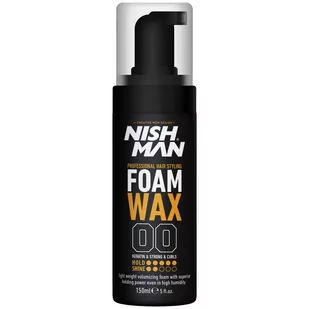 Nishman, Foam Wax 00, Wosk Do Stylizacji W Piance, Dodaje Połysk, 150 Ml - Pomada do włosów - miniaturka - grafika 1