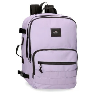 Pepe Jeans Aris Colorful Plecak kabinowy na laptopa 15,6" fioletowy 31 x 44 x 20 cm Poliester by Joumma Bags - Torby na laptopy - miniaturka - grafika 1