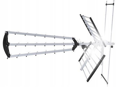 VAYOX Antena kierunkowa DVB-T do odbioru telewizji naziemnej pasmo UHF VHF