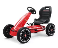 Jeździki dla dzieci - Milly Mally Gokart na pedały Abarth Red - miniaturka - grafika 1