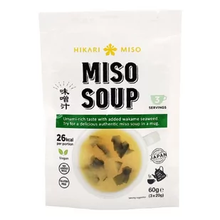 Miso soup inst. 3x20g Hikari - Szybkie dania obiadowe - miniaturka - grafika 1