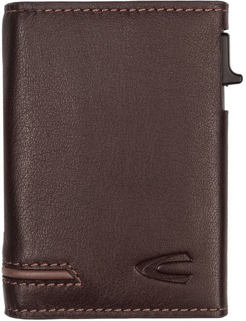 Camel Active HILL skórzane etui na karty RFID z automatycznym podajnikiem