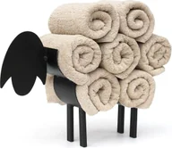 Ręczniki - DanDiBo wieszak na ręczniki stojący czarny wieszak na ręczniki dla gości łazienka wieszak na ręczniki dla gości - miniaturka - grafika 1