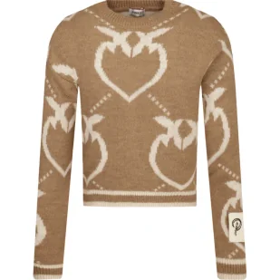 Pinko UP Sweter | Regular Fit | z dodatkiem wełny - Swetry dla dziewczynek - miniaturka - grafika 1