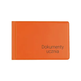 BIURFOL Okładka na dokumenty ucznia małe orange - Dyplomy i okładki - miniaturka - grafika 1