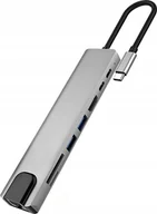 Stacje dokujące i replikatory portów - Stacja/replikator Bounn Bounn Hub do MACBOOK 8w1 - miniaturka - grafika 1