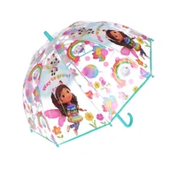 Bidony dla dzieci - PARASOLKA KOCI DOMEK GABI   Dziecięca Ø 69 cm PRZEŹROCZYSTA - miniaturka - grafika 1