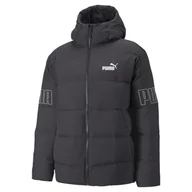 Kurtki i kamizelki sportowe męskie - Męska kurtka puchowa pikowana PUMA Power Hooded Down Puffer - miniaturka - grafika 1