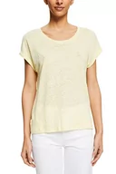 Koszulki i topy damskie - ESPRIT Collection T-shirt damski, 760/limonkowy żółty, S - miniaturka - grafika 1