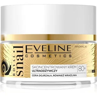 Eveline Royal Snail Krem aktywnie regenerujący na dzień/noc 80+ 50ml - Kremy do twarzy - miniaturka - grafika 1