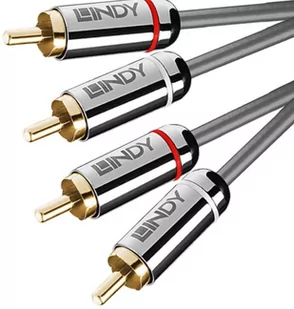 Lindy 35349 Kabel 2x RCA 2x RCA Cromo Line 10m LY-35349 - Kable - miniaturka - grafika 1