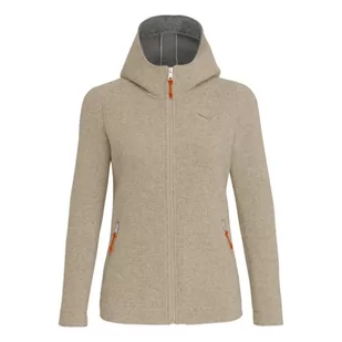 Salewa Damska bluza Sarner 2l Wo W Fz HDY, Oatmeal, 36, owsianka, 36 - Bluzy damskie - miniaturka - grafika 1