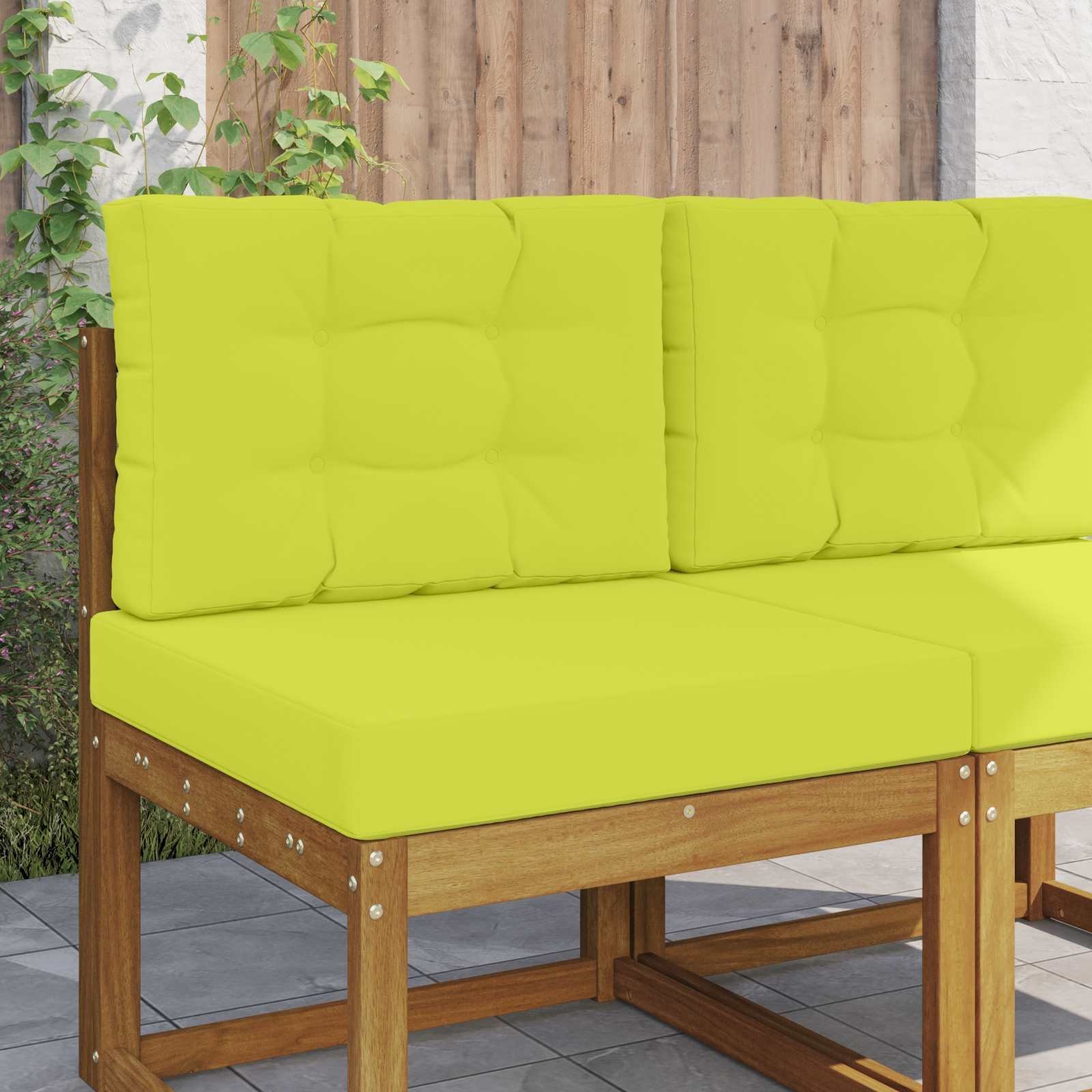 vidaXL Poduszka do sofy na zewnątrz 2 pcs Zielony Poliester 900732