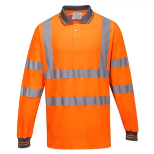 Koszulka polo ostrzegawcza Comfort Pomarańcz S - Odzież robocza - miniaturka - grafika 1