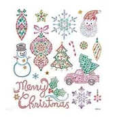 Zabawki kreatywne - Naklejki z kryształkami Boże Narodzenie - miniaturka - grafika 1