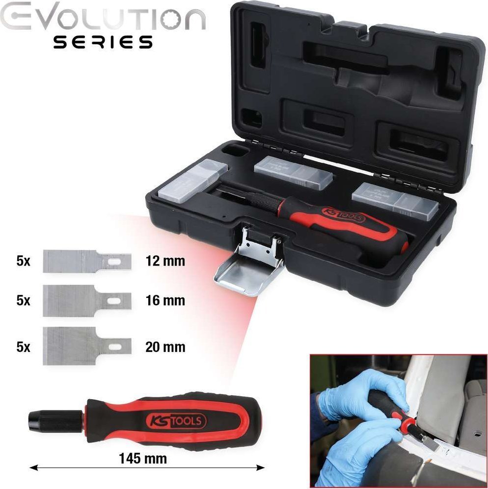 KS Tools 16-piece flat scraper set KS TOOLS