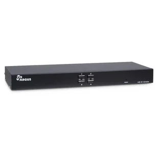 Inter-Tech AS-9104DA przełącznik KVM Możliwości montowania w stelażu Czarny - Przełączniki KVM - miniaturka - grafika 1