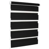 Rolety - Roleta dzień i noc SMILE 105 x 150 cm kol. 07 zmysłowa czerń - miniaturka - grafika 1