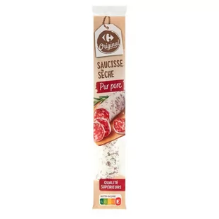 Carrefour Original Sucha kiełbasa wieprzowa 250 g - Kiełbasa i wędliny - miniaturka - grafika 1