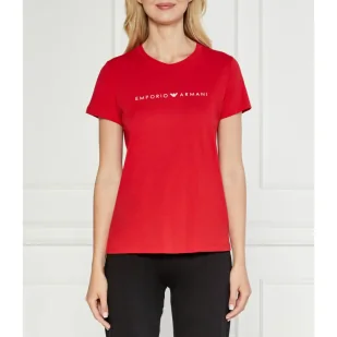 Emporio Armani T-shirt | Regular Fit - Koszulki i topy damskie - miniaturka - grafika 1
