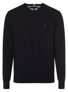 Tommy Hilfiger - Sweter męski, niebieski - Swetry męskie - miniaturka - grafika 1