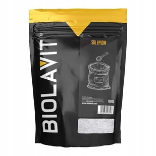 Biolavit Sól Epsom 1000 g sól do kąpieli - Problemy skórne - miniaturka - grafika 1