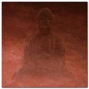 Plakaty - Red Buddha plakat obraz 50x50cm - miniaturka - grafika 1