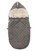 Akcesoria do wózków - Kaiser Naturfellprodukte Śpiworek "Velvet Hoody" w kolorze szarym do fotelika - 80 x 39 cm - miniaturka - grafika 1