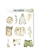 Scrapbooking - Naklejki boho chłopczyk do albumu metryczki - miniaturka - grafika 1
