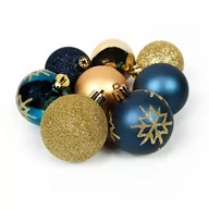 Ozdoby bożonarodzeniowe - Zestaw ozdób świątecznych w różnych kolorach, 44 elementy - miniaturka - grafika 1