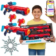 Zabawki militarne - WYRZUTNIA ZURU X-SHOT EXCEL ZESTAW 2x Hawk Eye + 2x Micro + 24 Strzałki PREZENT DLA CHŁOPCA SYNA Typu Nerf + EBOOK - miniaturka - grafika 1