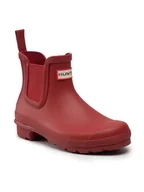 Kalosze damskie - Hunter Kalosze Original Chelsea WFS2078RMA Czerwony - miniaturka - grafika 1