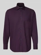 Koszule męskie - Koszula biznesowa o kroju comfort fit z listwą guzikową - miniaturka - grafika 1